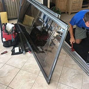 sliding glass door frame repair Saskatoon